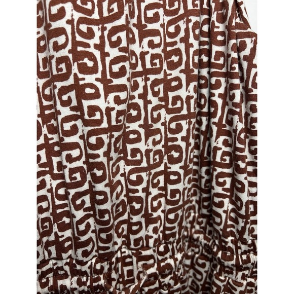 Boden Halter Neck Geometric Print Jersey Midi Dress Women's Size 8 Red Moroccan - Picture 4 of 11